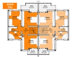 1st floor's plan - Villa Type 2 - Green Park Villas residential complex 