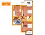 1st floor's perspective - Villa Type 2 - Green Park Villas residential complex 
