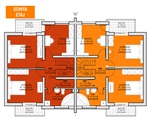 1st floor's plan - Villa Type 3 - Green Park Villas residential complex 